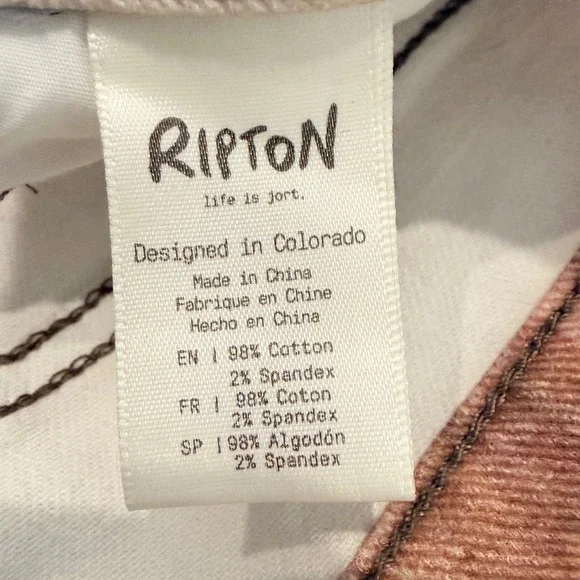 Ripton Performance Denim Fungi Straight Leg Pants Gorpcore Outdoor  Size 26 - Picture 9 of 10